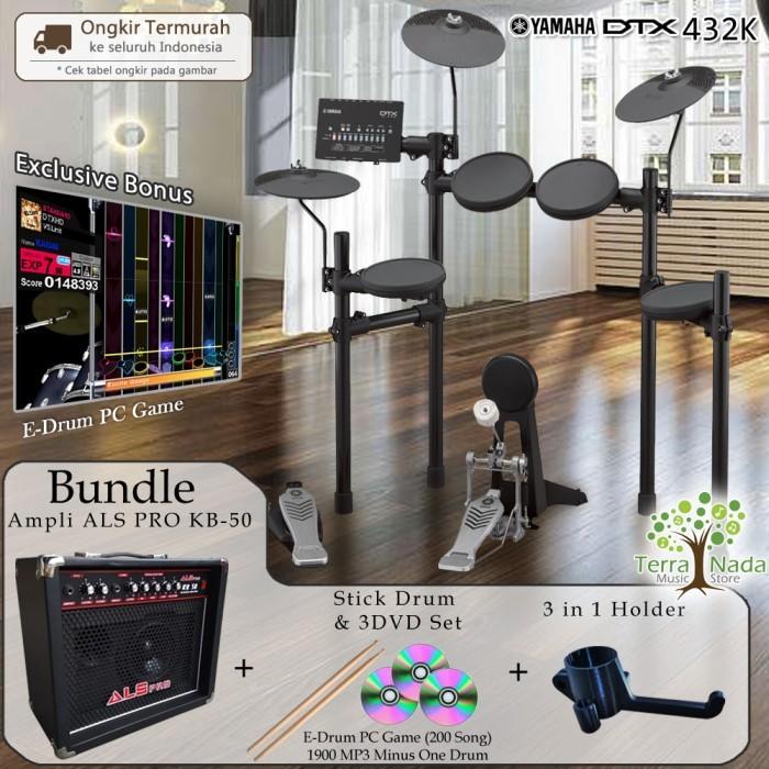 Gambar Drum Elektrik Yamaha DTX432 BUNDLE AMPLI / DTX432K / DTX 432 / 432K - ALS Pro KB-50 dari Terra Nada Kota Bekasi 4 Tokopedia