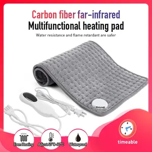 60x30cm Adjustment 10-Level Electric Heating Pad Back Neck Warming Physiotherapy Fast Heat Mat Relief Pain