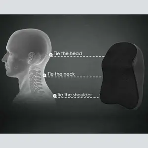 Bantal Leher Kursi Mobil Memory Foam Neck Pillow Headrest - NC33 Nuca Original