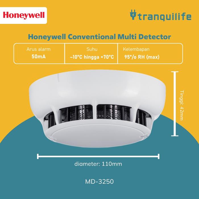 Gambar Notifier Smoke Heat Detector Fire Alarm Conventional Multi Detector Pendeteksi Asap dan Panas Merah MD-3250 dari Tranquilife.id Kota Administrasi Jakarta Pusat Tokopedia