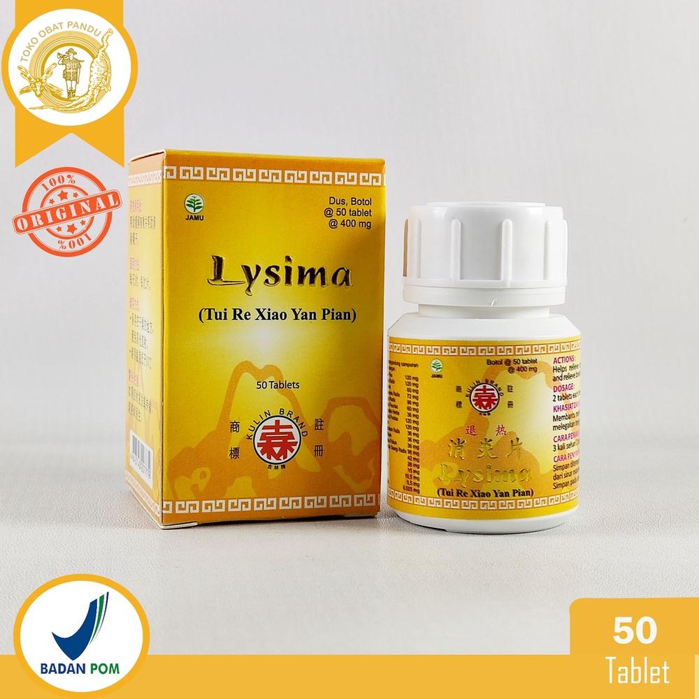 LYSIMA / TUI RE XIAO YAN PIAN / OBAT BATUK / TENGGOROKAN