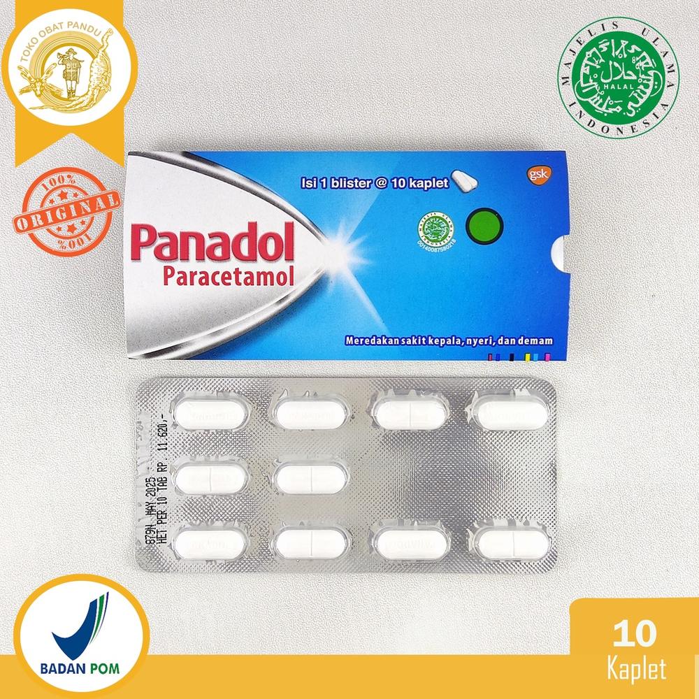 PANADOL PARACETAMOL BIRU (1 STRIP) / OBAT SAKIT KEPALA / NYERI / DEMAM