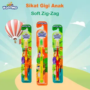 Toothbrush Kids Kodomo Sikat Gigi Soft Zig Zag 1PCS-  Sikat Gigi Anak Bulu Lembut