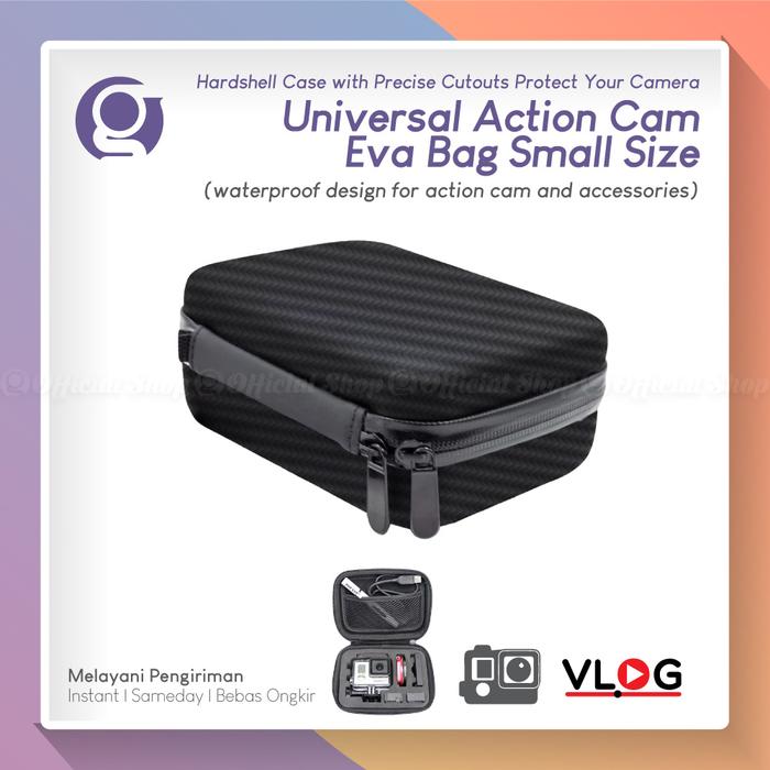 Gambar Tas EVA Waterproof Small Case Universal PU Bag Kecil Kamera Aksi untuk DJI Osmo 5 Pro/4/3, Insta360 ACE/PRO/1/2, GoPro, Akaso Camera dll dari G-Rex Kota Administrasi Jakarta Barat Tokopedia