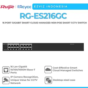 RUIJIE REYEE RG-ES216GC 16 PORT GIGABIT SMART CLOUD MANAGED NON-POE SMART CCTV SWITCH