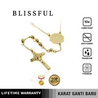 Gambar Emrys Necklace BLISSFUL Kalung Titanium Anti Karat Pria Wanita - Gold dari Emrysid Kota Bandung 2 Tokopedia