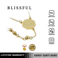 Gambar Emrys Necklace BLISSFUL Kalung Titanium Anti Karat Pria Wanita - Gold dari Emrysid Kota Bandung 4 Tokopedia
