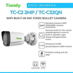 TIANDY TC-C2 2MP / TC-C32QN H.265 WIFI 2-WAY AUDIO FIXED BULLET CAMERA