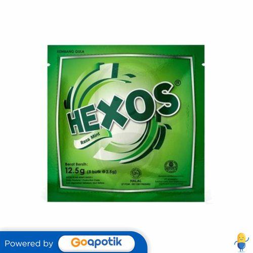 Gambar HEXOS RASA MINT SACHET 5 BUTIR dari Apotek Lestari Farma Lampung by GoApotik Kab. Lampung Selatan Tokopedia