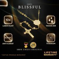 Gambar Emrys Necklace BLISSFUL Kalung Titanium Anti Karat Pria Wanita - Gold dari Emrysid Kota Bandung 1 Tokopedia