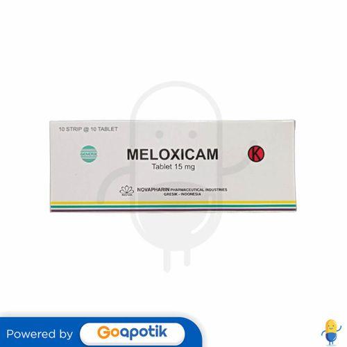 MELOXICAM NOVAPHARIN 15 MG BOX 100 TABLET