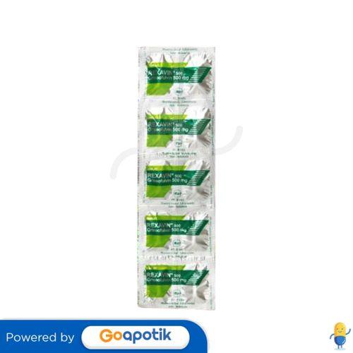 REXAVIN 500 MG STRIP 10 KAPLET