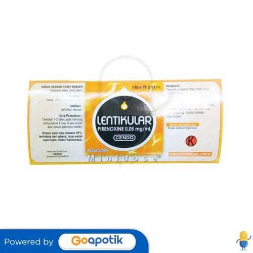 CENDO LENTIKULAR 5 X 0,6ML MINI DOSE