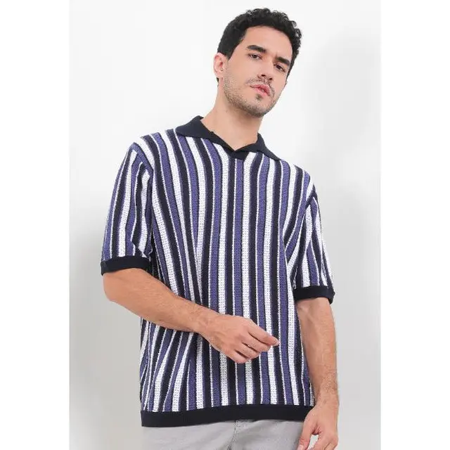 Gambar Obermain Kaos Polo Pria FLINT Navy OPA24038NV - Navy, L dari Obermain Official Store Kota Tangerang 5 Tokopedia