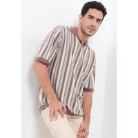 Gambar Obermain Kaos Polo Pria FLINT Brown OPA24038BR - Brown, L dari Obermain Official Store Kota Tangerang 1 Tokopedia