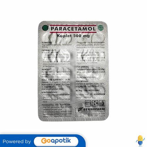 Gambar PARACETAMOL BERNOFARM 500 MG STRIP 10 KAPLET dari Apotek Daya Farma by GoApotik Kota Makassar Tokopedia
