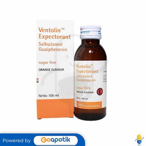 VENTOLIN EXPECTORANT SUGAR FREE SIRUP BOTOL 100 ML