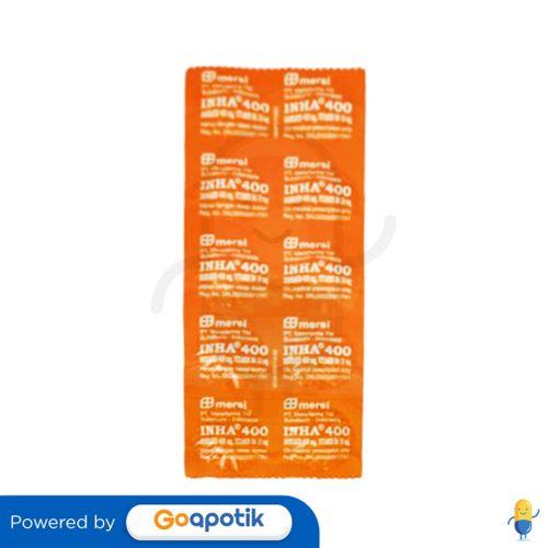 INHA 400 MG/10 MG STRIP 10 TABLET
