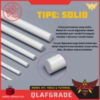 Gambar Pla Beam Round Solid 8 mm - plastic pla plate bulat padat pejal bundar custom model kit dari Wahkhilaf Kota Surabaya 2 Tokopedia