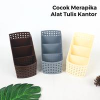 Gambar Maspion Rak Alfa Mini Penyimpanan Alat Tulis Plastik 4 Sekat Warna Random - MN - MULTICOLOR dari manolistore Kota Surabaya 4 Tokopedia