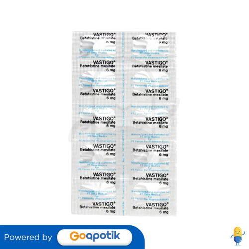 VASTIGO 6 MG STRIP 10 TABLET