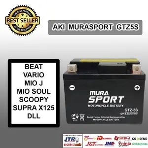 Aki Motor Murah Honda Supra X 125 Vario Verza Aki Mura GTZ5S Original