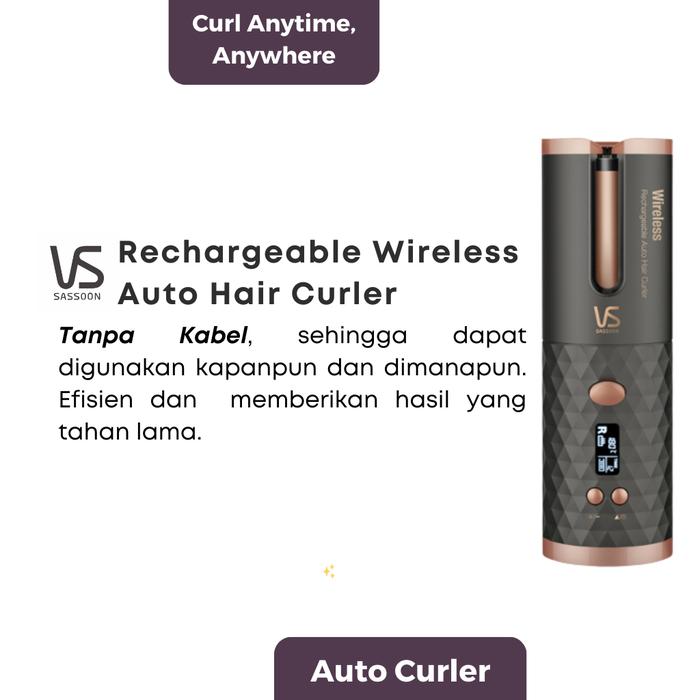 Gambar Vidal Sassoon Rechargeable Wireless Auto Hair Curler VSA-1910BH dari BaByliss ID Flagship Kota Administrasi Jakarta Utara Tokopedia