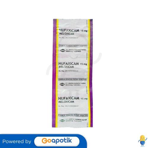HUFAXICAM 15 MG STRIP 10 KAPLET