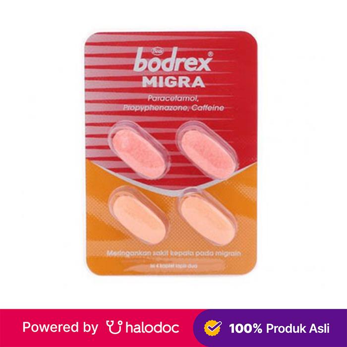 Gambar Bodrex Migra 4 Kaplet strip dari Apotek Anugrah Melawai Kota Administrasi Jakarta Selatan Tokopedia
