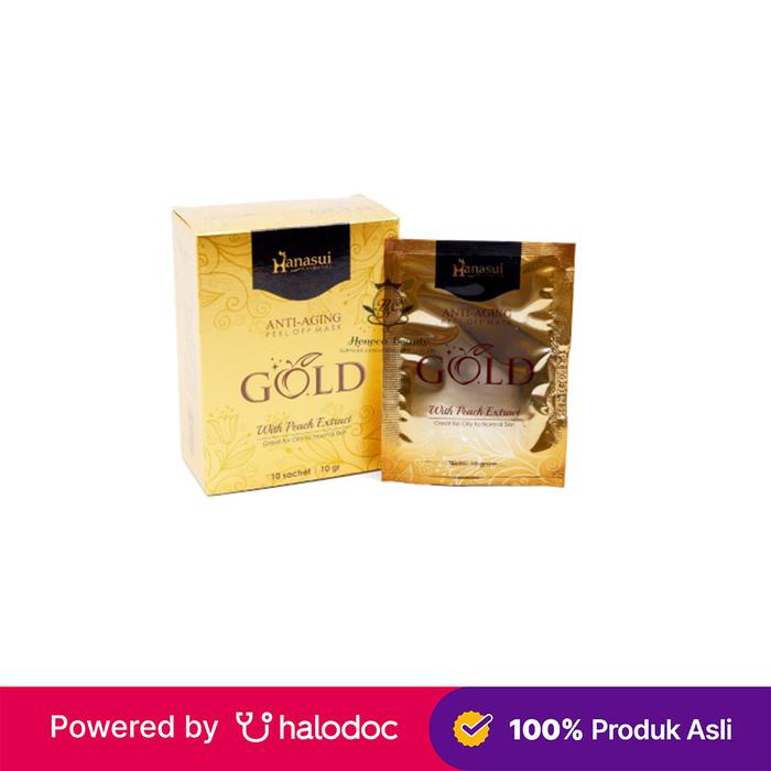 Gambar Hanasui Gold Anti Aging Peel Of Mask 10 g - Skincare - Halodoc dari Apotek Dua Putri Tangerang Kota Tangerang Selatan Tokopedia