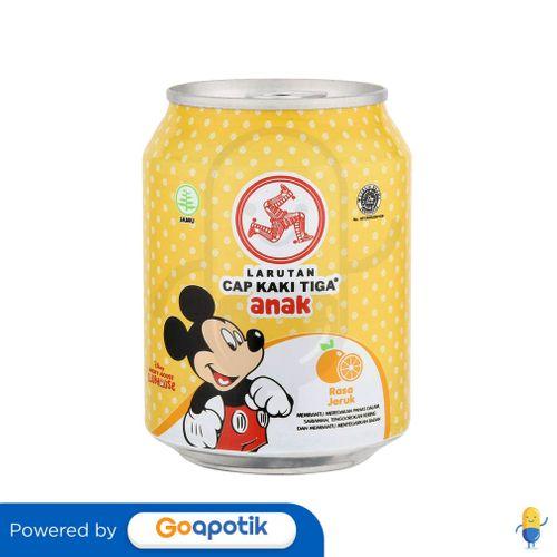 Gambar CAP KAKI TIGA LARUTAN PENYEGAR ANAK RASA JERUK 250 ML KALENG dari Apotek Dukuh Setro By GoApotik Kota Surabaya Tokopedia