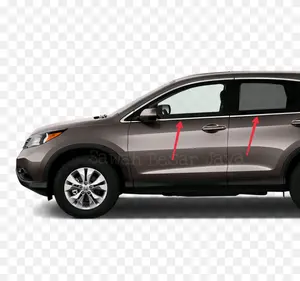 Pelipit - Plipit - Garnish - Molding Karet List Chrome Kaca Jendela Pintu Luar Honda CRV RM Gen.4 2013 2014 2015 2016 2017 Original
