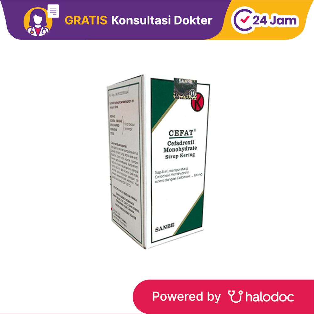 Cefat Dry Sirup 125mg/5 ml 60 ml - Antibiotik - Halodoc