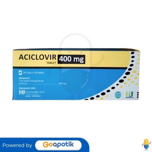 ACICLOVIR HEXPHARM 400 MG BOX 100 TABLET