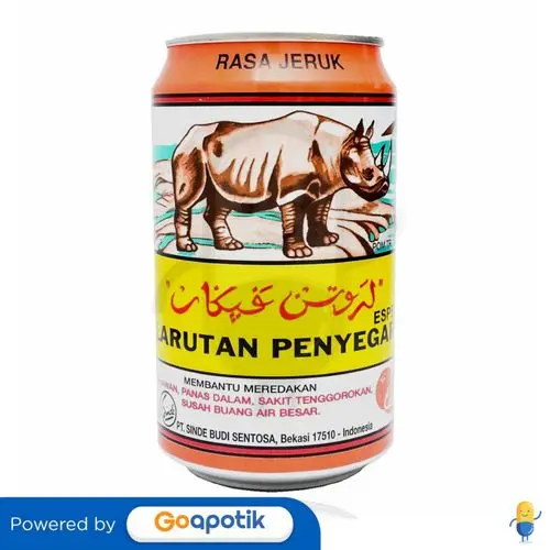 CAP BADAK LARUTAN PENYEGAR RASA JERUK 320 ML KALENG