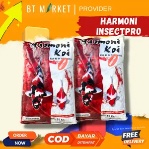 1KG HARMONI INSECT PRO+ 2MM Pakan Indukan Koi tepung maggot, tepung ikan, dan protein insect