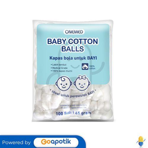 ONEMED BABY COTTON BALLS 65 GRAM PACK 100 BALL