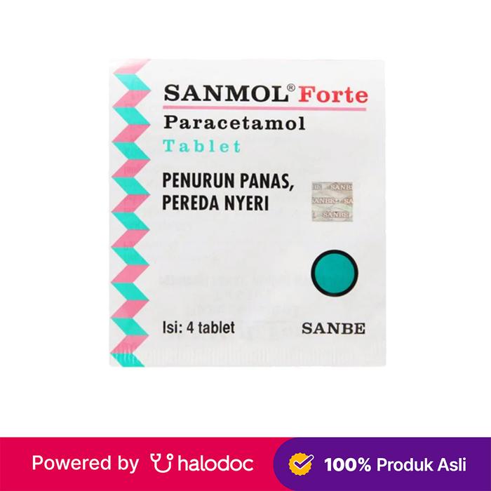 Gambar Sanmol Forte 4 Tablet - Obat Pereda Demam & Nyeri - Halodoc dari Apotek Helios Medika Sukmajaya Kota Depok Tokopedia