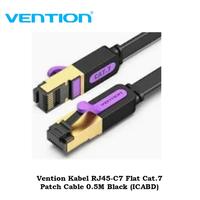 Gambar Vention Kabel RJ45-C7 Flat Cat.7 Patch Cable 0.5M Black (ICABD) dari Java Computer Samarinda Kota Samarinda 1 Tokopedia