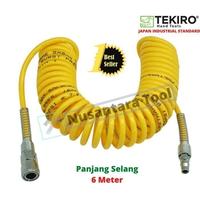 Gambar Selang Kompresor Tekiro / Selang Spiral Kompresor Kuning 6 meter dari Nusantara Tool Kab. Bekasi 4 Tokopedia