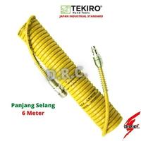 Gambar TEKIRO Recoil Hose 6Meter - Selang Angin Kompresor Spiral - Kuning dari D.R.C. Kab. Bekasi 2 Tokopedia