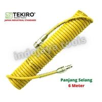 Gambar SELANG KOMPRESOR / SELANG RECOIL KUNING 6 meter dari indojaya tools Kab. Bekasi 3 Tokopedia