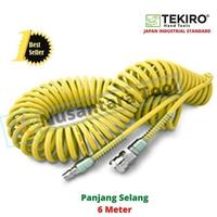 Gambar Selang Kompresor Tekiro / Selang Spiral Kompresor Kuning 6 meter dari Nusantara Tool Kab. Bekasi 2 Tokopedia