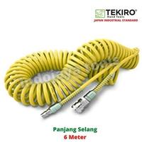 Gambar SELANG KOMPRESOR / SELANG RECOIL KUNING 6 meter dari indojaya tools Kab. Bekasi 2 Tokopedia