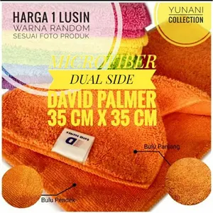 KAIN LAP MICROFIBER DAVID PALMER DUAL SIDE LUSINAN
