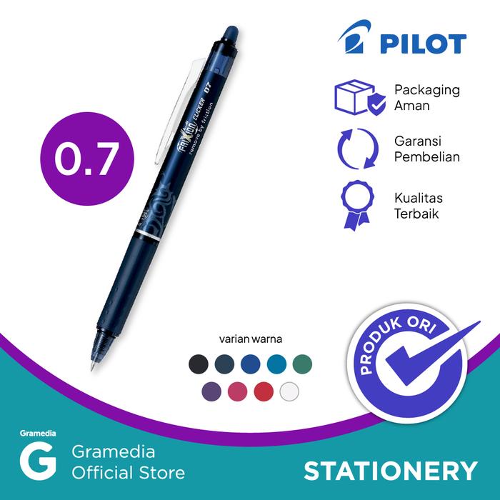 Gambar Gramedia Pulpen Pilot Ballpen Frixion Clicker Blrt Fr 07 Blue Black dari Gramedia Kota Administrasi Jakarta Utara Tokopedia