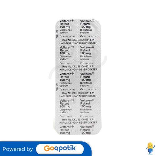VOLTAREN RETARD 100 MG STRIP 10 TABLET