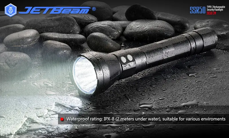 JETBeam SSR50 Senter LED Power Bank Cree XHP70.2 P2 3650 Lumens 0