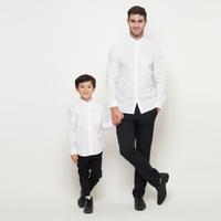 Gambar Kemeja Koko Couple Ayah Anak Lengan Panjang Warna Putih OLRK004 - Dewasa - M dari Dancus Kota Administrasi Jakarta Barat 1 Tokopedia