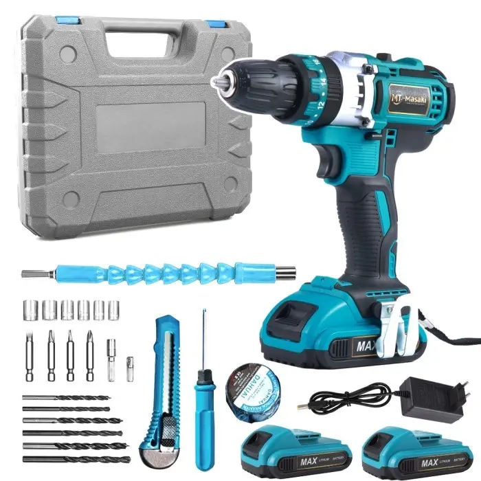 MTMASAKI Mesin Bor Baterai Tangan Cordless Drill 221VF MT-8350 0